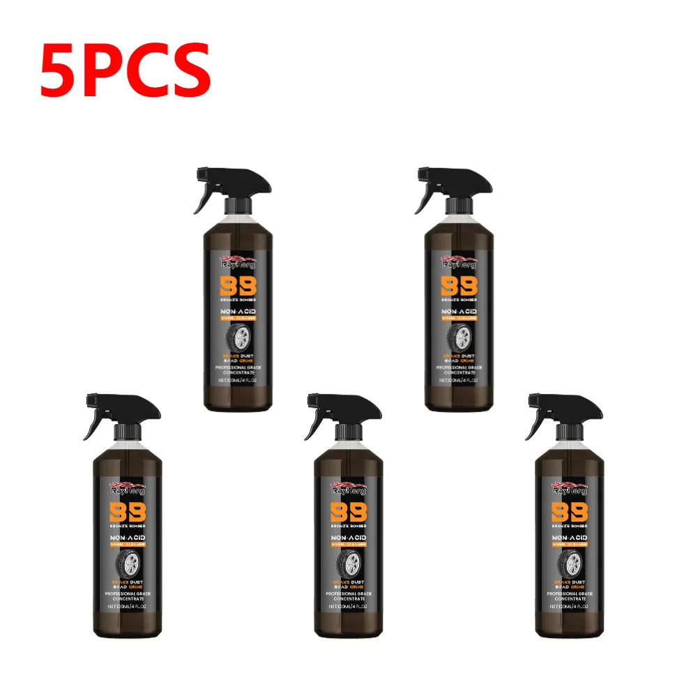 120ml Powerful Wheel Cleaner Car Wheel Metal Rust Remover Spray Scratch Repair Polishing Car Detailing Rim Tire Cleaning Kit