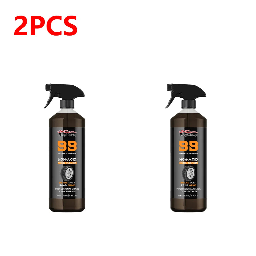 120ml Powerful Wheel Cleaner Car Wheel Metal Rust Remover Spray Scratch Repair Polishing Car Detailing Rim Tire Cleaning Kit