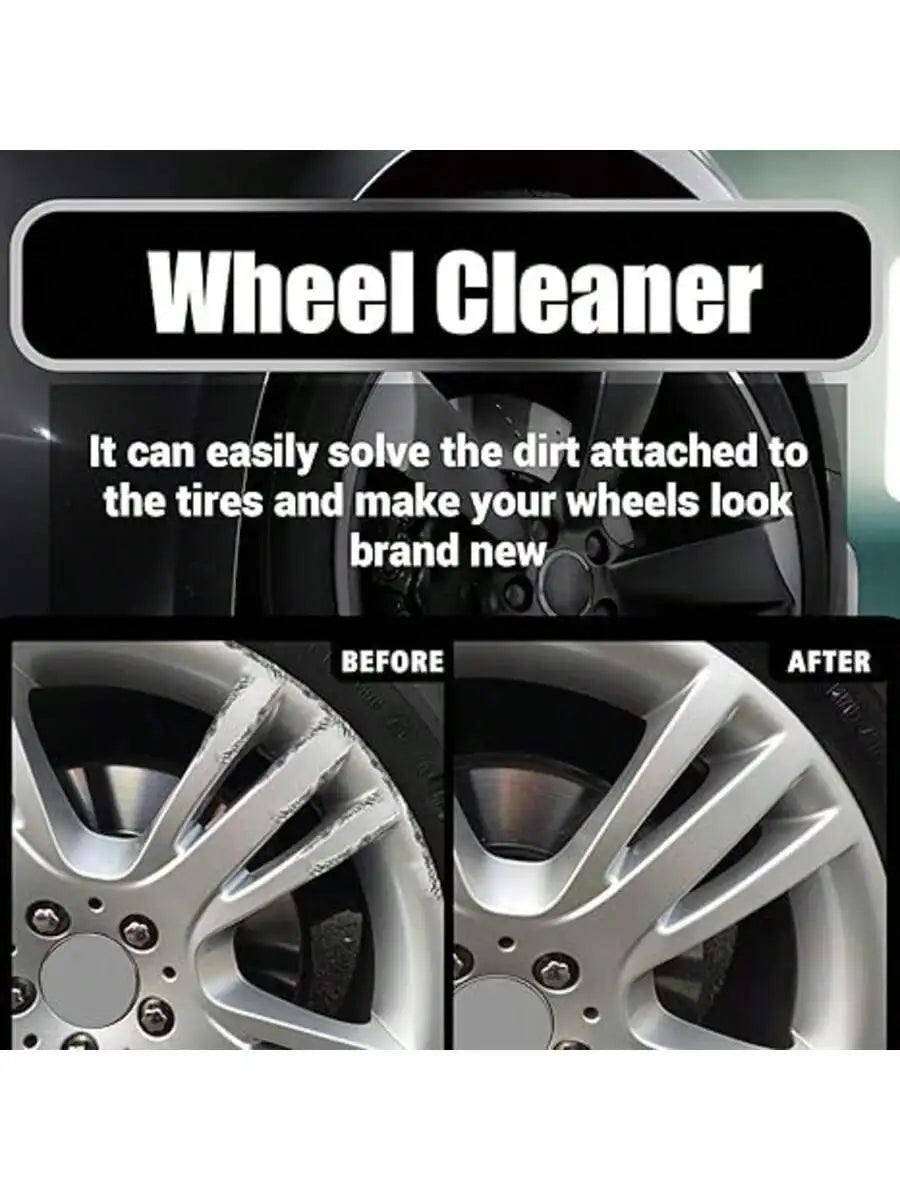 12 Fl. oz（360ML） Wheel Cleaner,Professional Rim and Tire Cleaner,Removes Dust, Dirt & Grime,for Cars, Trucks, Motorcycles, RVs &