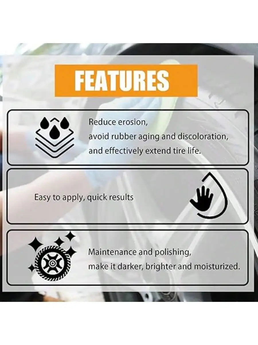 12 Fl. oz（360ML） Wheel Cleaner,Professional Rim and Tire Cleaner,Removes Dust, Dirt & Grime,for Cars, Trucks, Motorcycles, RVs &