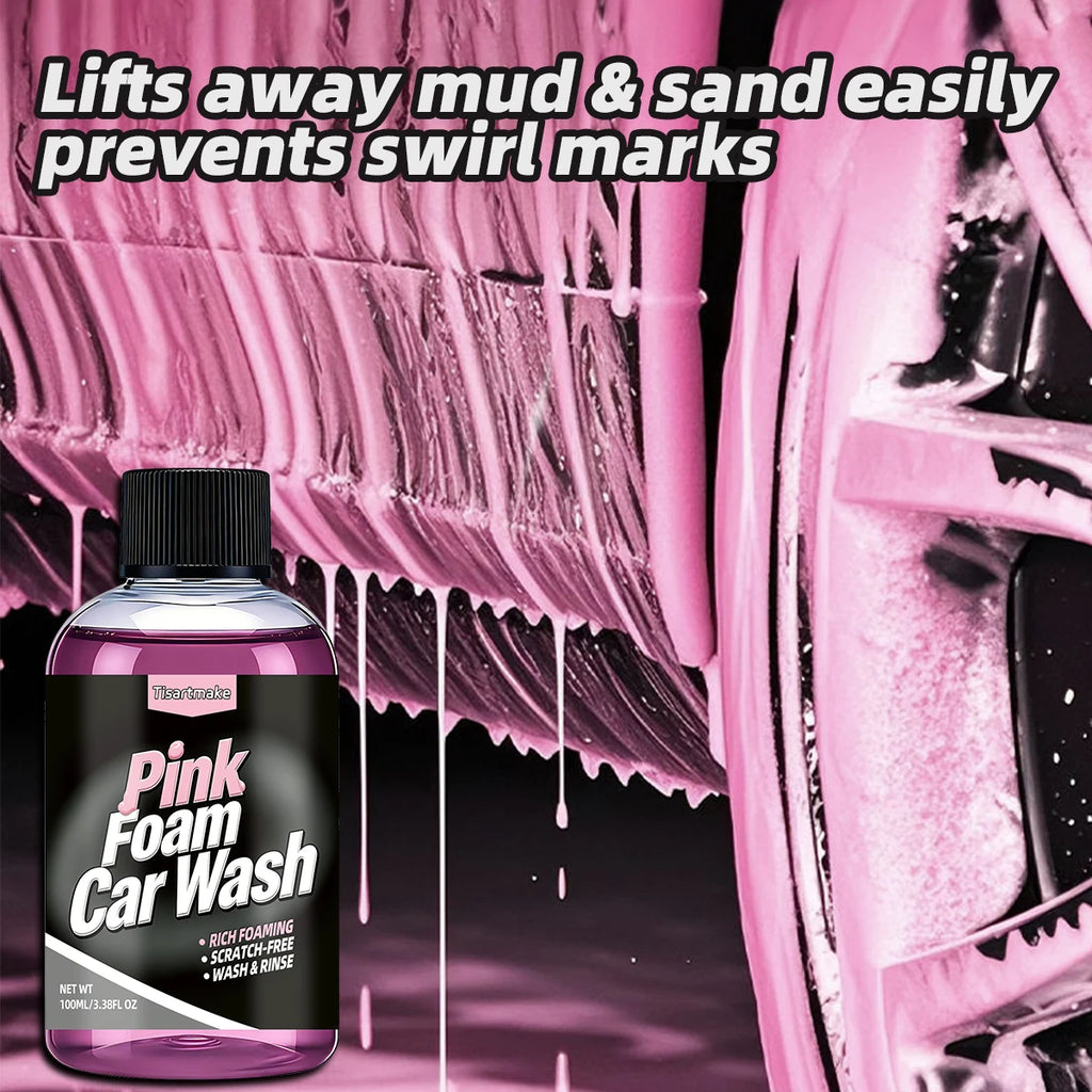 Pink Foaming Extreme Bodywash & Wax Foaming Car Wash Soap, (Works with Foam Cannons/Guns or Bucket Washes) For Cars, Trucks