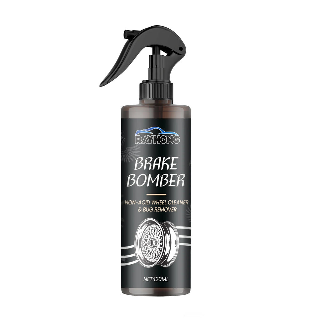 Car Wheel Cleaner Alloy Rim Cleaner Spray Remove Brake Dust Rust & Stains No Scratch Formula Polish Protect for All Wheels 120ml
