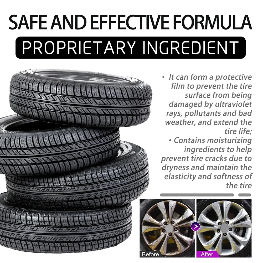 120ml Powerful Wheel Cleaner Car Wheel Metal Rust Remover Spray Scratch Repair Polishing Car Detailing Rim Tire Cleaning Kit